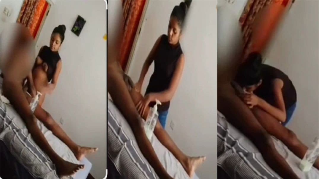 Beautiful Girl Giving Client a sensual Massage