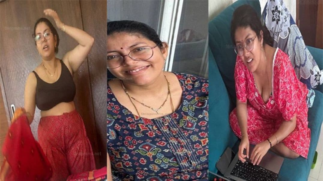 Indian Work From Home Mom Blowjob & Sex Handjob