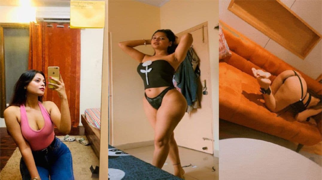 Sexy Indian Babe Teasing and Fucking Dick Cock MMS