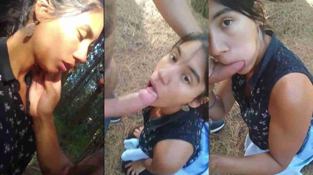 Sexy Indian Girl Prefect Blowjob in Jungle