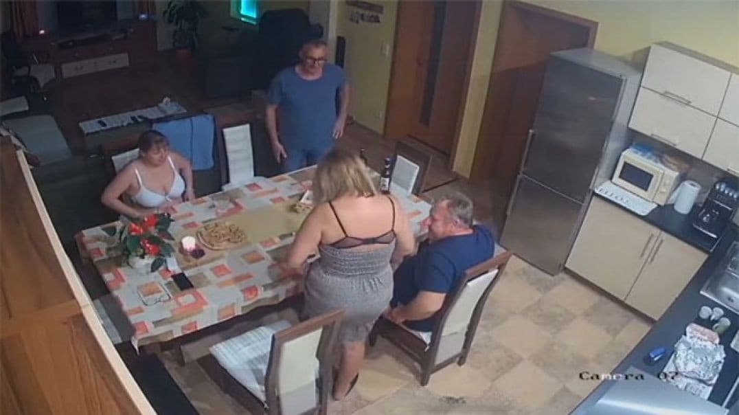 Mature Married Couples Playing Sex Card Games Caught on IP Camera