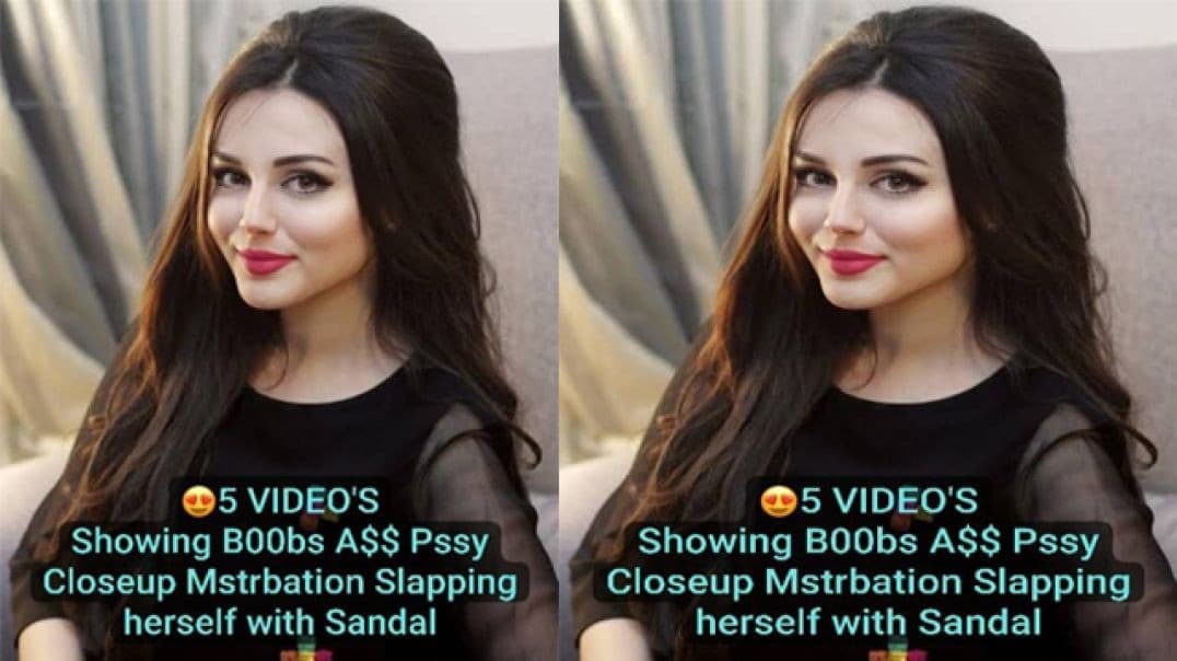 Girl Slapping her Face and Boobs with Sandal Showing her Boobs, Ass and Pussy Close