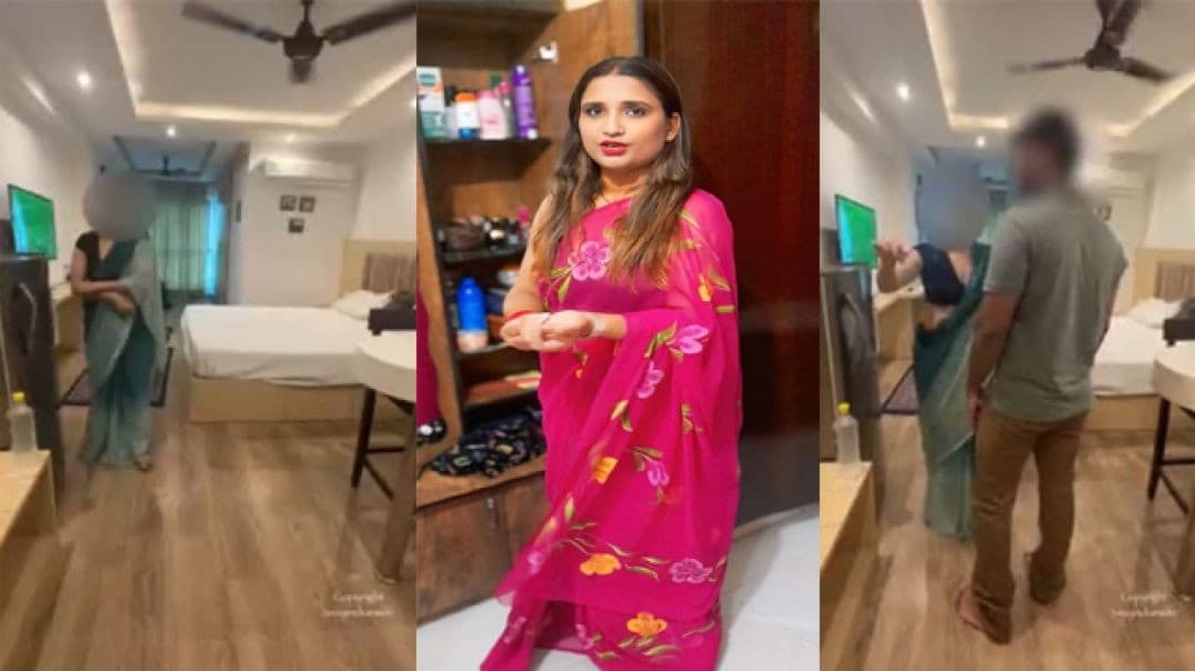 Sexy Indian Wife @hotlaavaa Threesome with BBC & Hubby